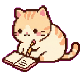 Gitpaw writing in his diary